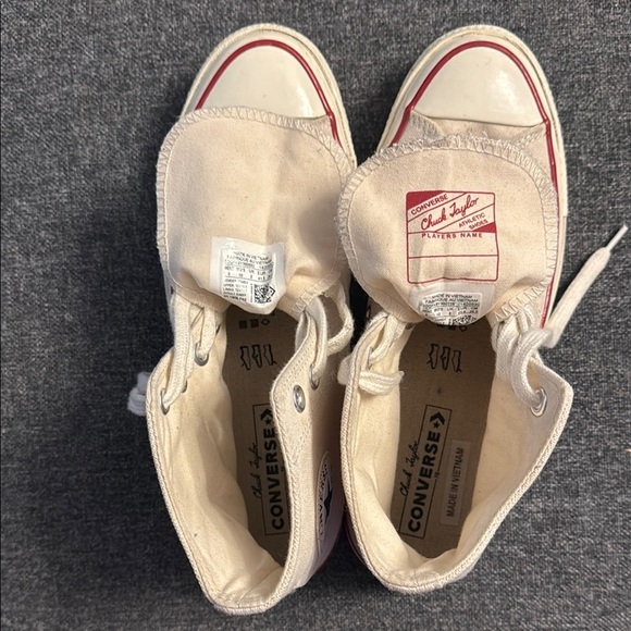 Converse White Sneakers Classic Canvas High-Top - Picture 3 of 5